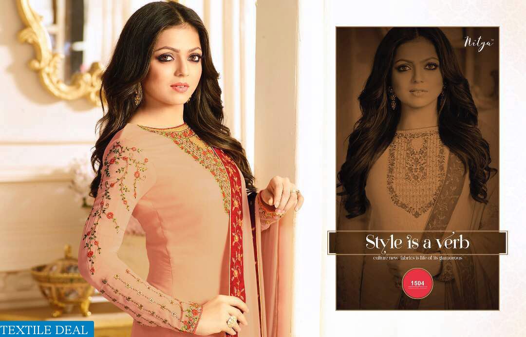 Lt nitya Suits vol-105 Wholesale Straight Celebration Special Suits